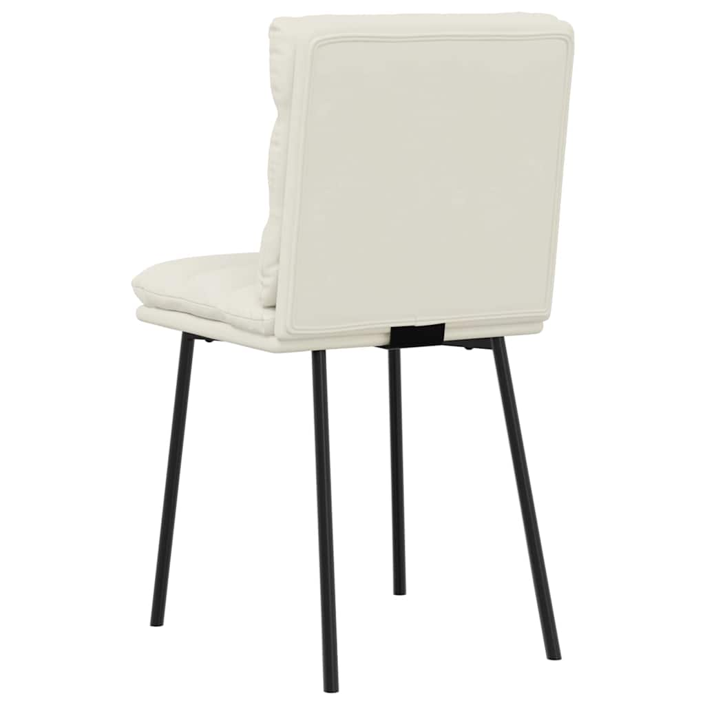 Chaises à manger lot de 6 crème velours Chaises de cuisine vidaXL