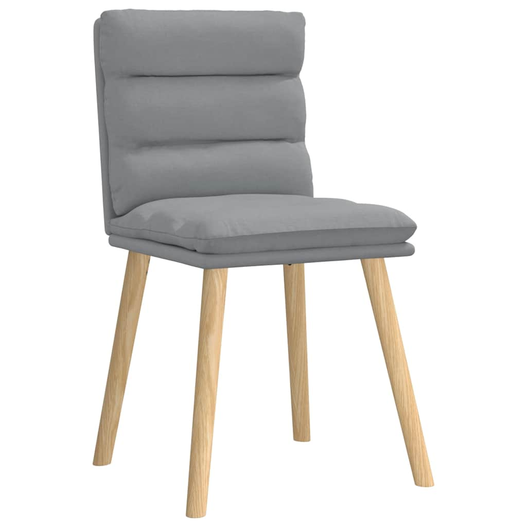 Chaises à manger lot de 6 gris clair tissu Chaises de cuisine vidaXL