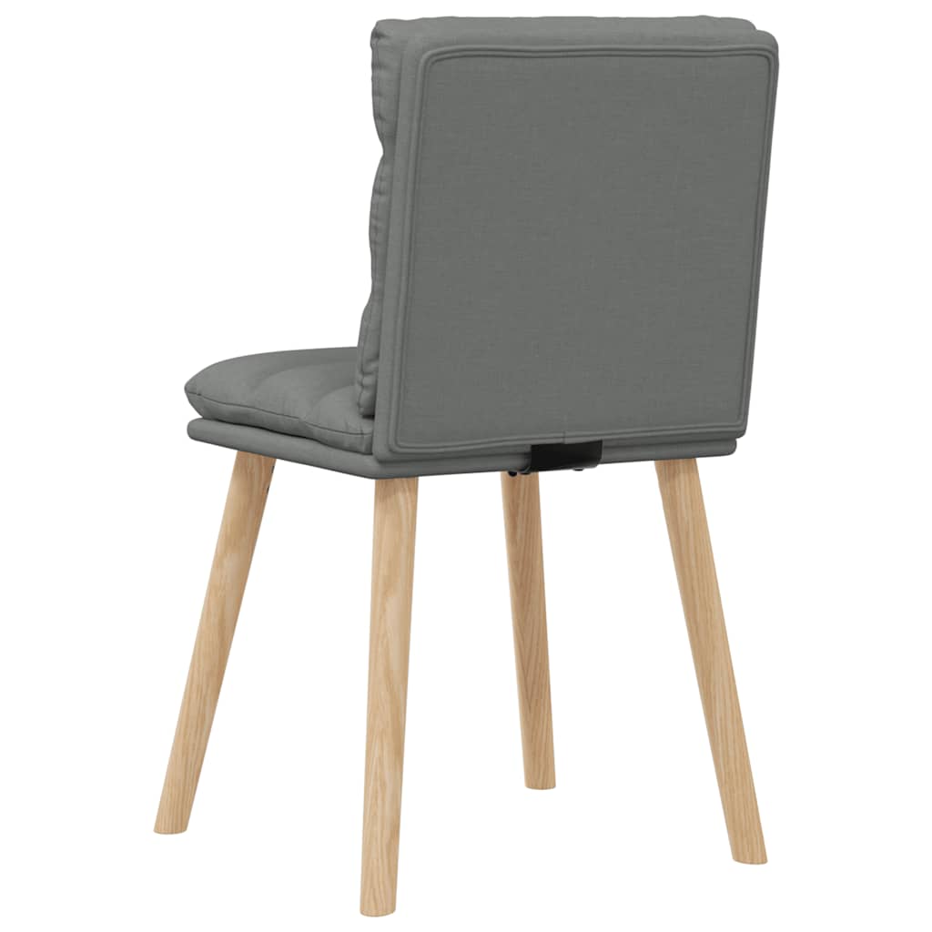 Chaises à manger lot de 6 gris foncé tissu Chaises de cuisine vidaXL