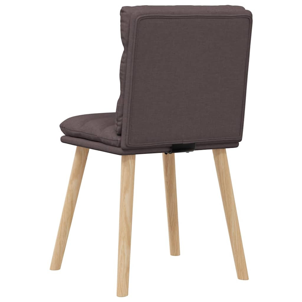 Chaises à manger lot de 6 marron foncé tissu Chaises de cuisine vidaXL