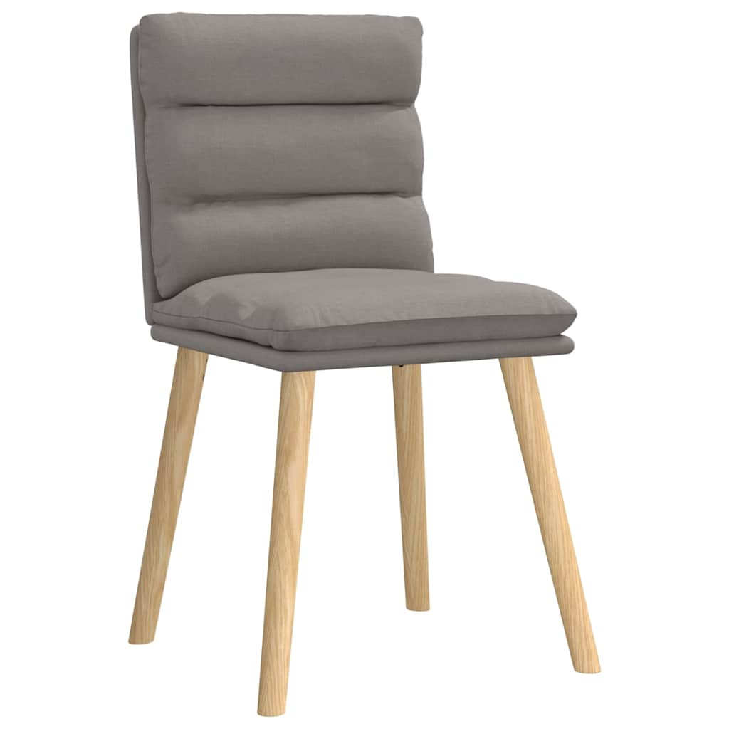 Chaises à manger lot de 6 taupe tissu Chaises de cuisine vidaXL