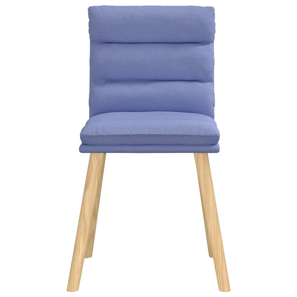 Chaises à manger lot de 6 bleu jean tissu Chaises de cuisine vidaXL