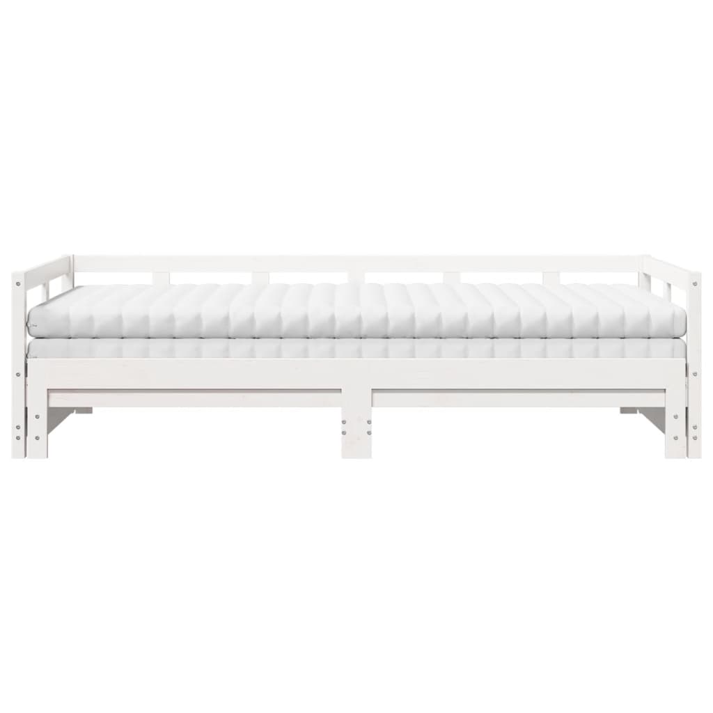 Lit de jour et lit gigogne et matelas 80x200 cm bois pin massif Lits & cadres de lit vidaXL   