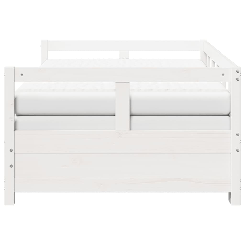 Lit de jour et lit gigogne et matelas 80x200 cm bois pin massif Lits & cadres de lit vidaXL   