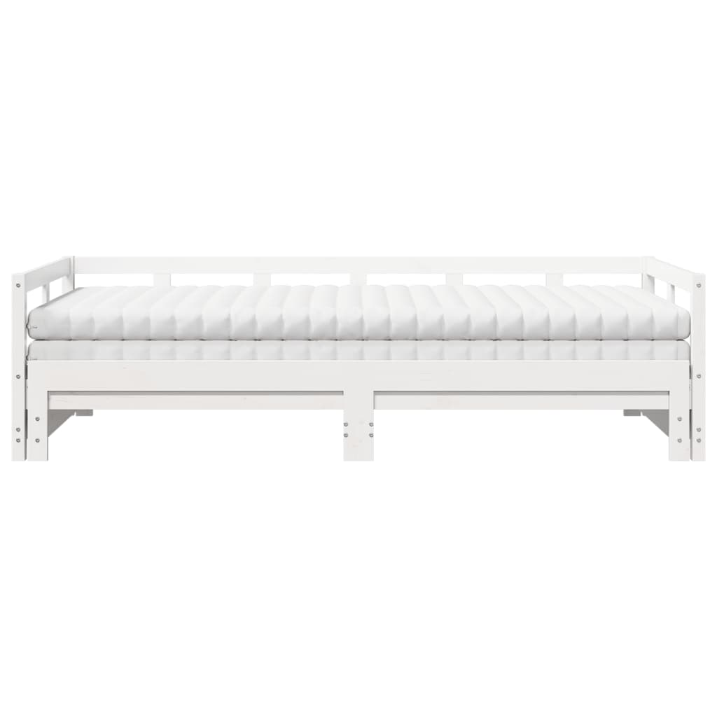 Lit de jour et lit gigogne et matelas 90x190 cm bois pin massif Lits & cadres de lit vidaXL   