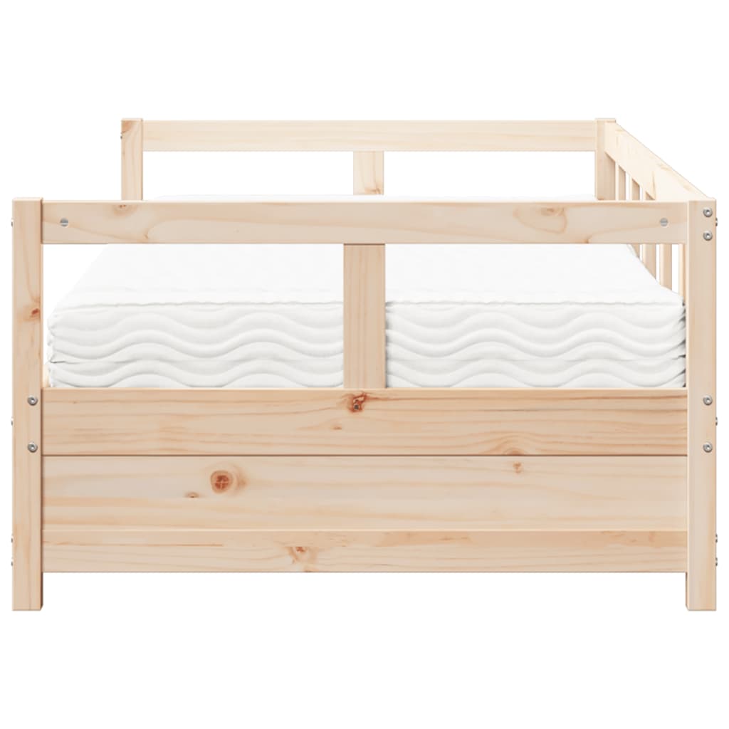 Lit de jour avec matelas 80x200 cm bois de pin massif Lits & cadres de lit vidaXL   