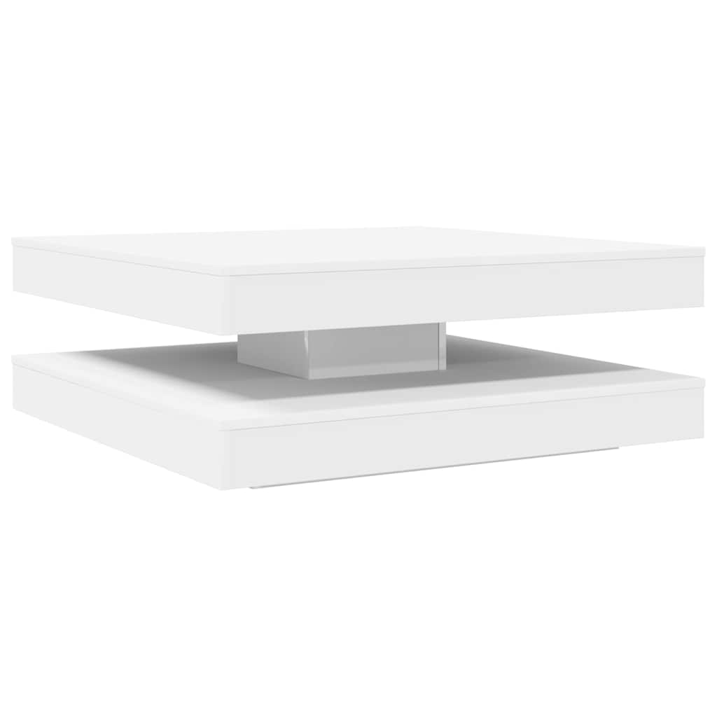 Table basse rotative à 360 degrés blanc 90x90x34,5 cm Tables basses vidaXL   