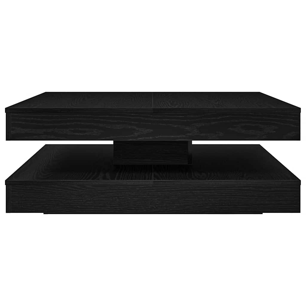 Table basse rotative à 360 degrés chêne noir 90x90x34,5 cm Tables basses vidaXL   