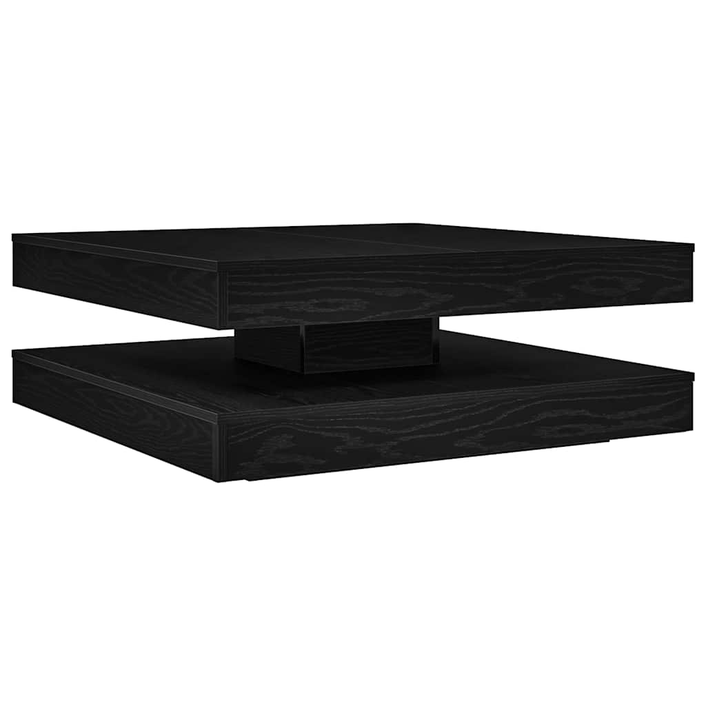 Table basse rotative à 360 degrés chêne noir 90x90x34,5 cm Tables basses vidaXL   