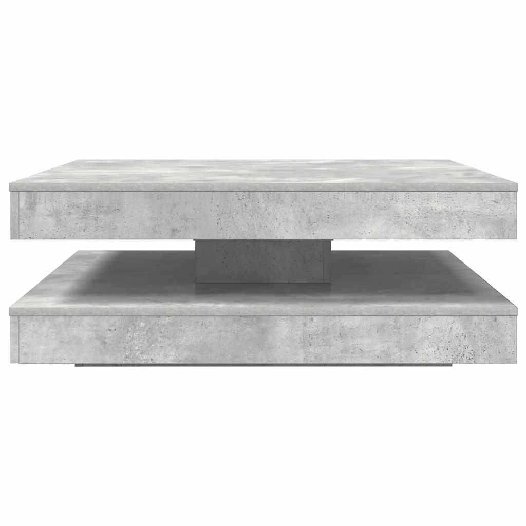 Table basse rotative à 360 degrés gris béton 90x90x34,5 cm Tables basses vidaXL   