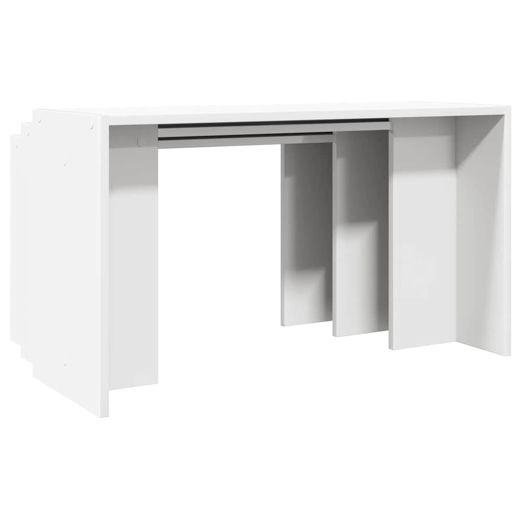 Tables gigognes 3 pcs blanc bois d'ingénierie Tables d'appoint vidaXL   