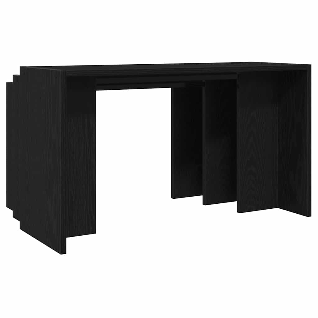 Tables gigognes 3 pcs noir bois d'ingénierie Tables d'appoint vidaXL   