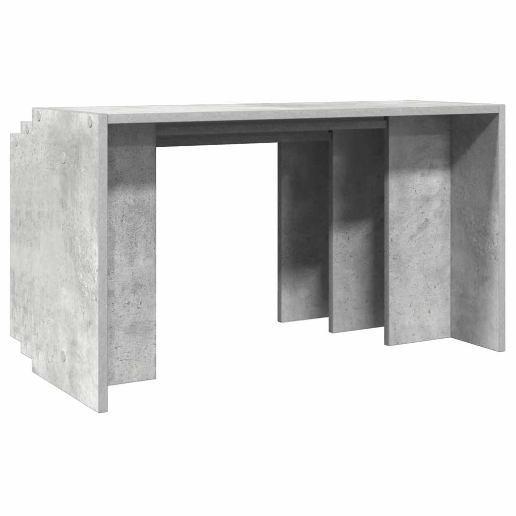 Tables gigognes 3 pcs gris béton bois d'ingénierie Tables d'appoint vidaXL   