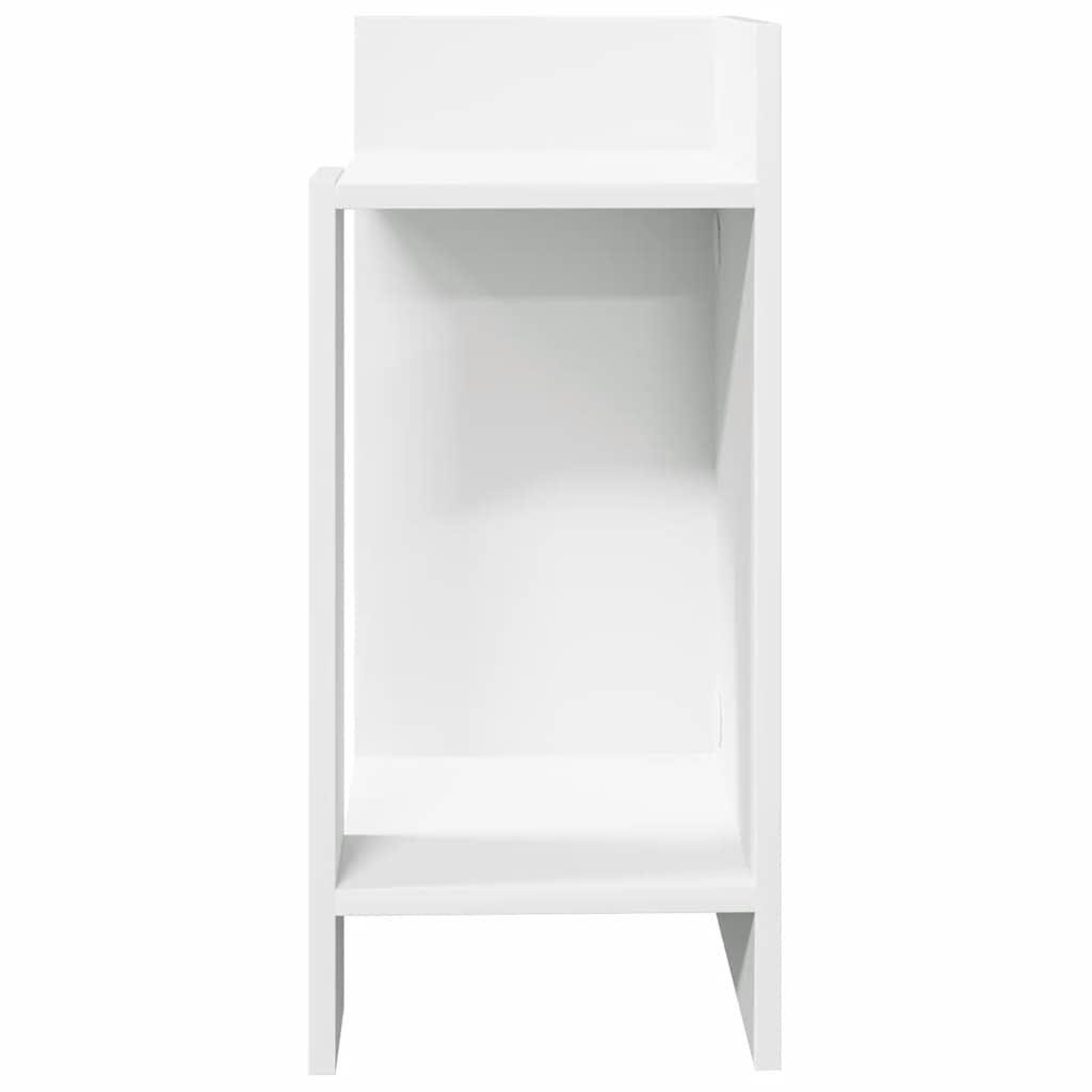 Tables d'appoint 2 pcs avec étagère blanc 25,5x27x60 cm Tables d'appoint vidaXL   