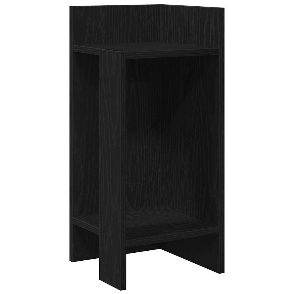 Tables d'appoint 2 pcs avec étagère noir 25,5x27x60 cm Tables d'appoint vidaXL   