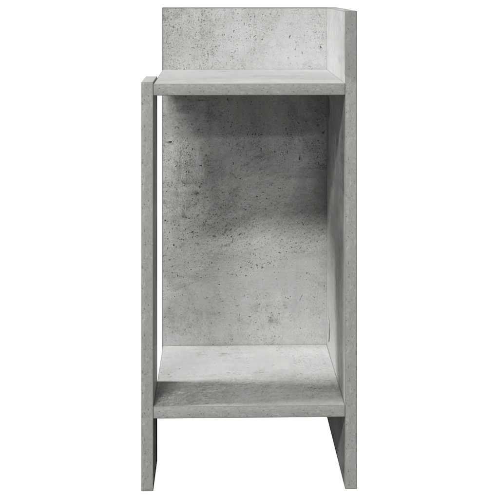 Table d'appoint avec étagère gris béton 25,5x27x60 cm Tables d'appoint vidaXL   