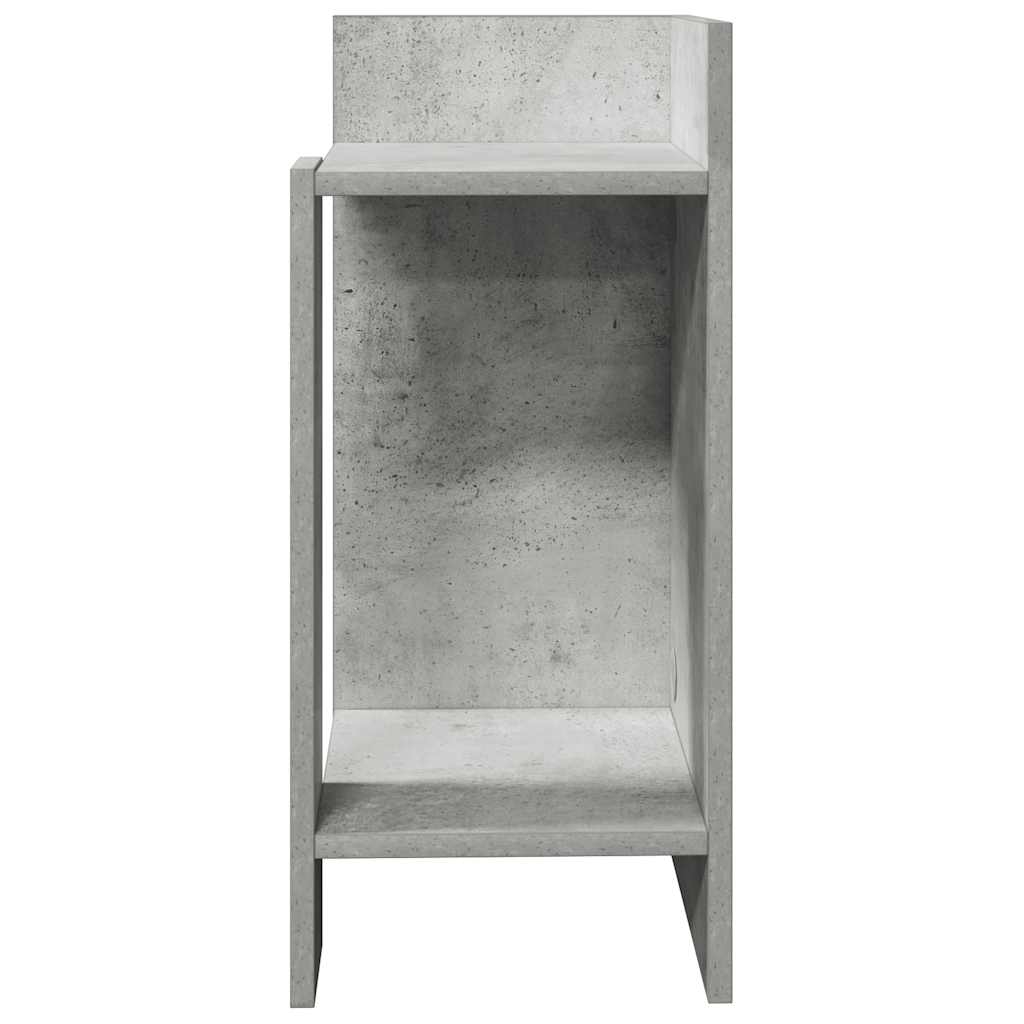 Tables d'appoint 2 pcs avec étagère gris béton 25,5x27x60 cm Tables d'appoint vidaXL   