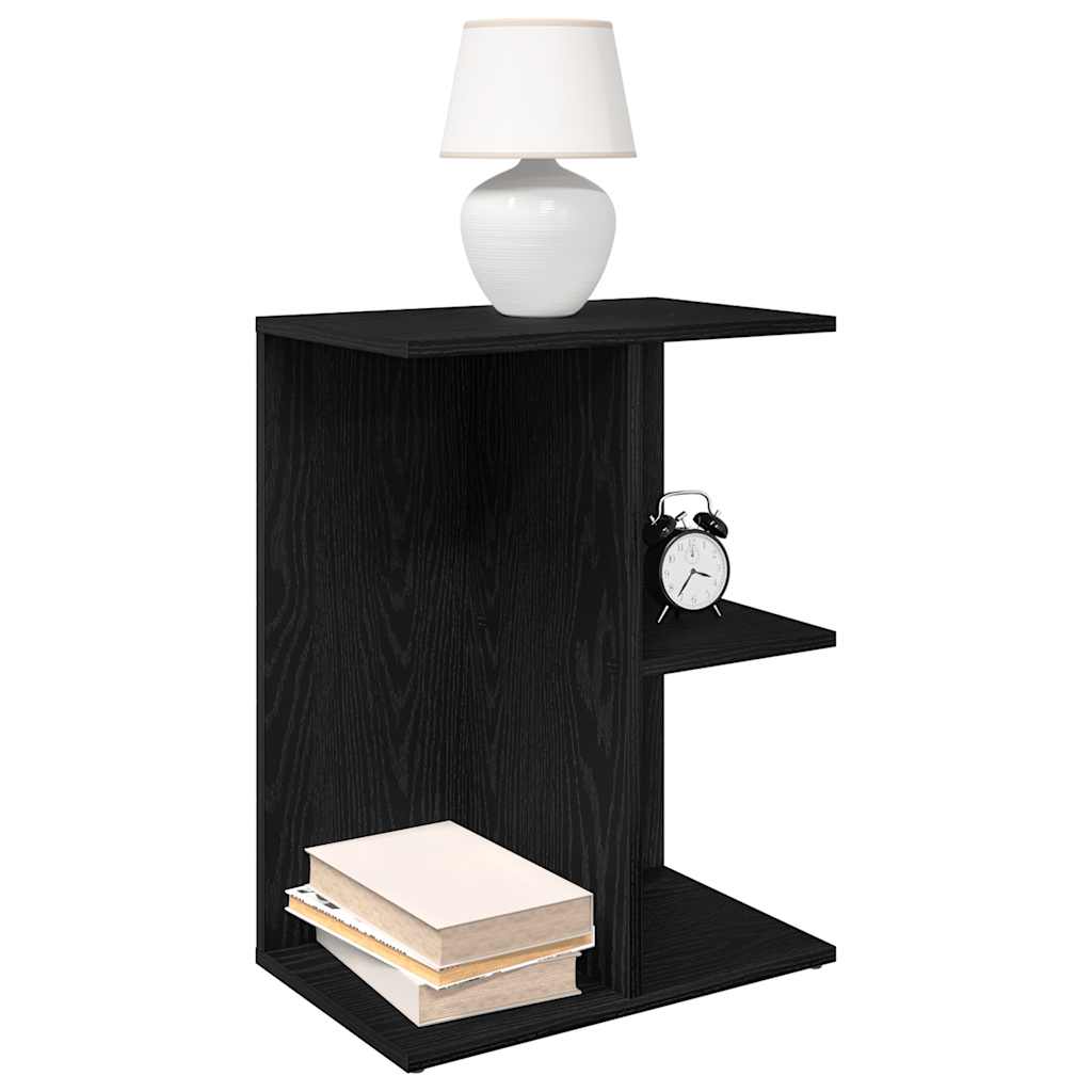 Table de chevet chêne noir 46,5x29x61 cm bois d’ingénierie - Xios Store SNC