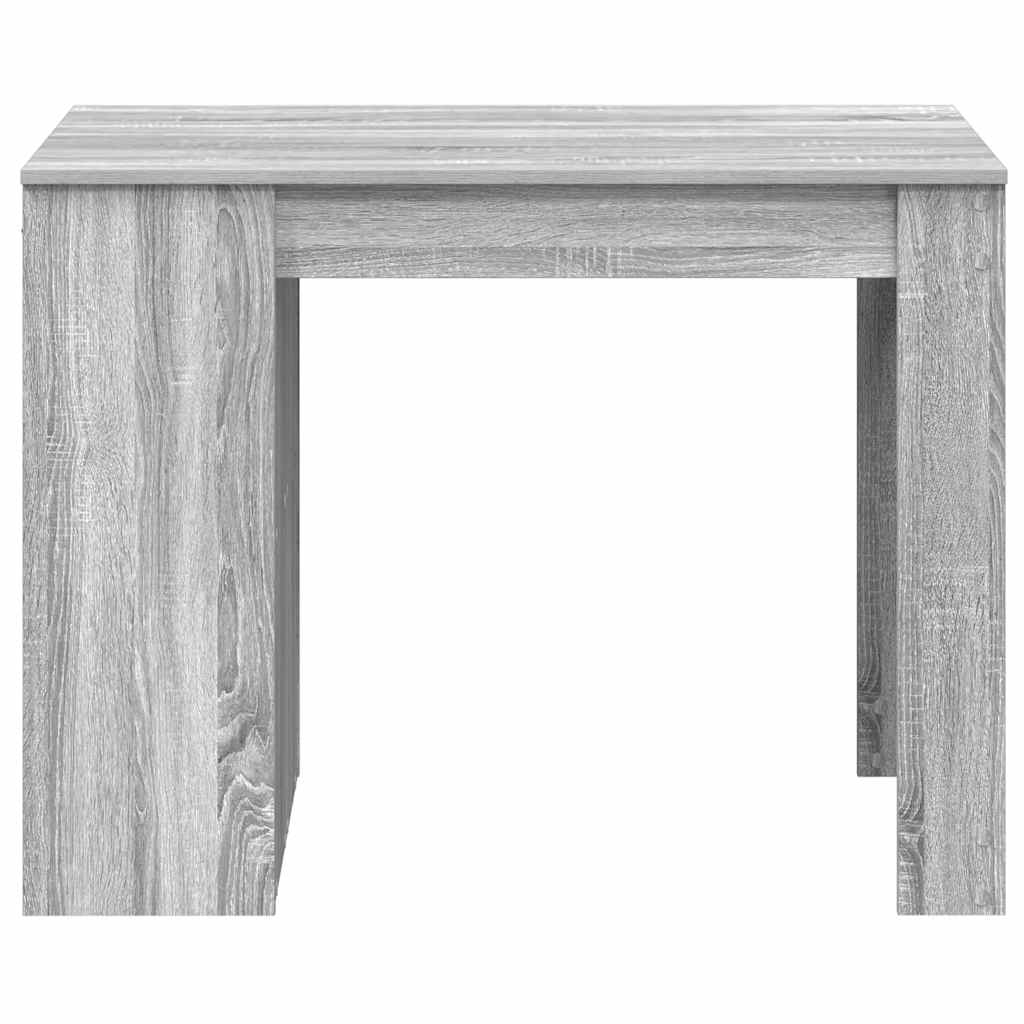 Bureau avec tiroir et étagère sonoma gris bois d'ingénierie Tables à manger vidaXL   