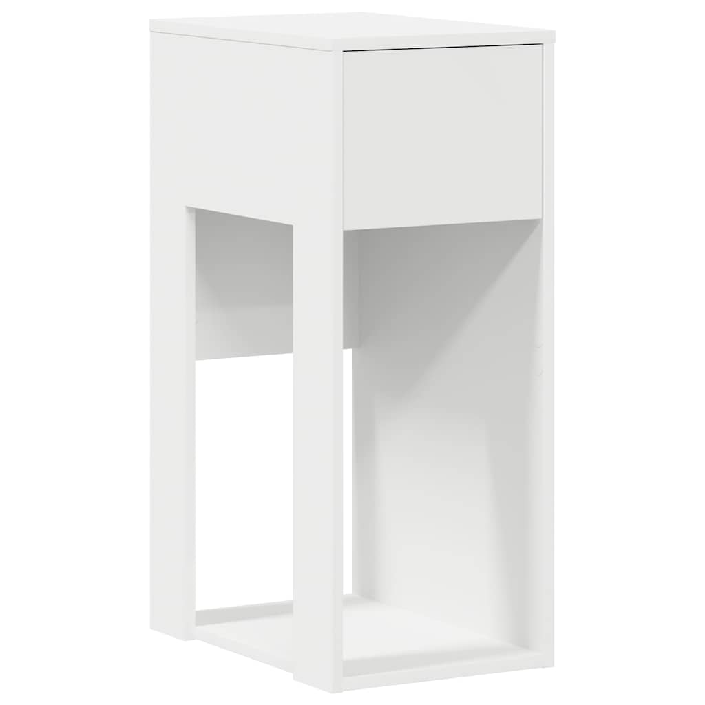 Support de tour d'ordinateur avec tiroir blanc 30x44x74 cm Bureaux vidaXL   