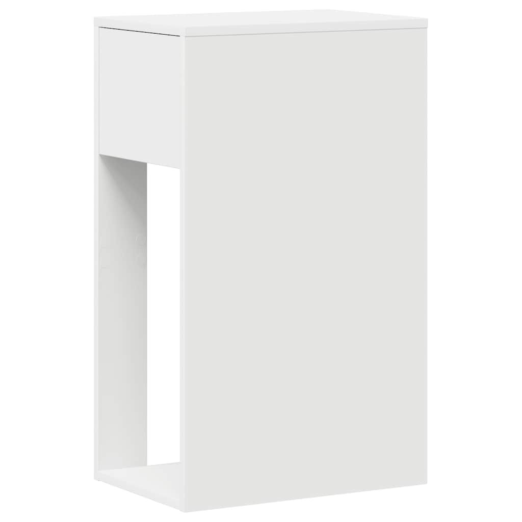 Support de tour d'ordinateur avec tiroir blanc 30x44x74 cm Bureaux vidaXL   