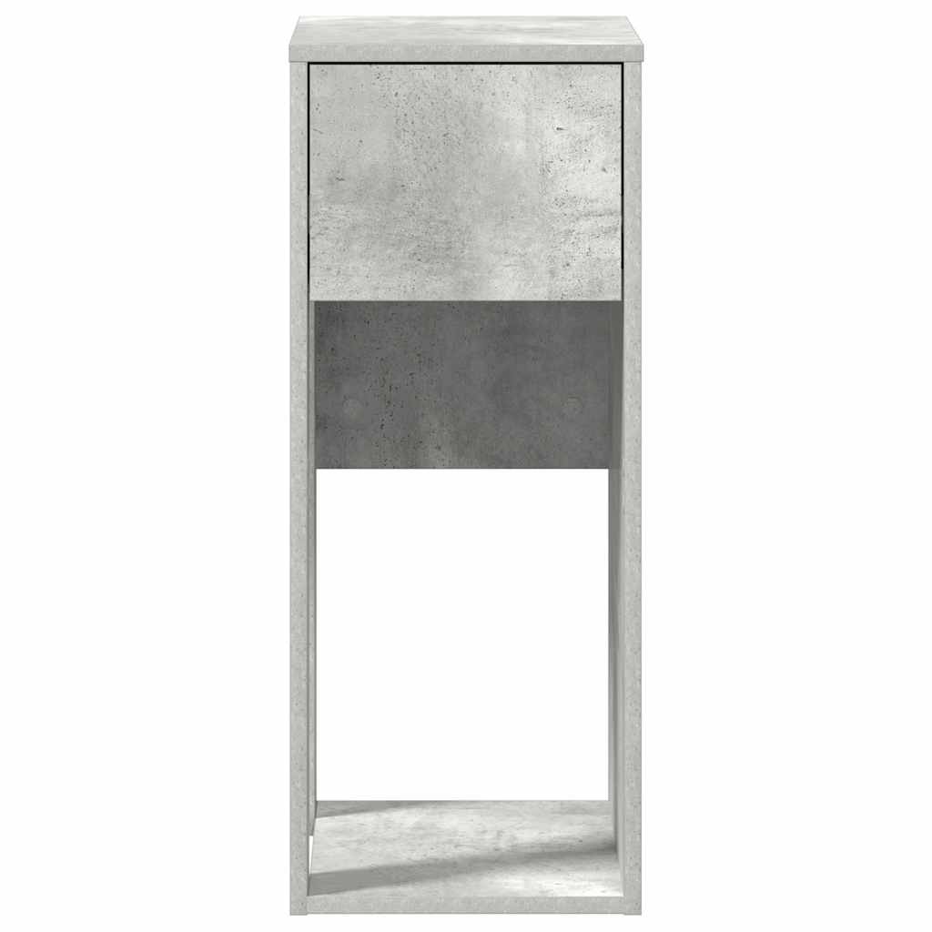 Support de tour d'ordinateur et tiroir gris béton 30x44x74 cm Bureaux vidaXL   