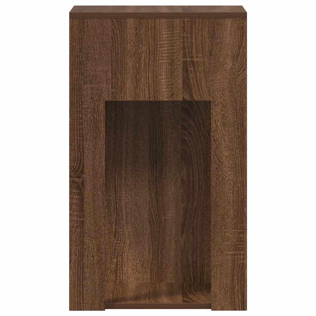 Support de tour d'ordinateur et tiroir chêne marron 30x44x74 cm Bureaux vidaXL   