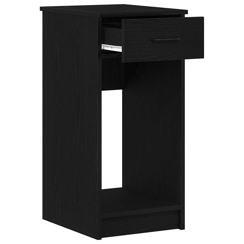 Support de tour d'ordinateur avec tiroir noir 35x45x77 cm Bureaux vidaXL   