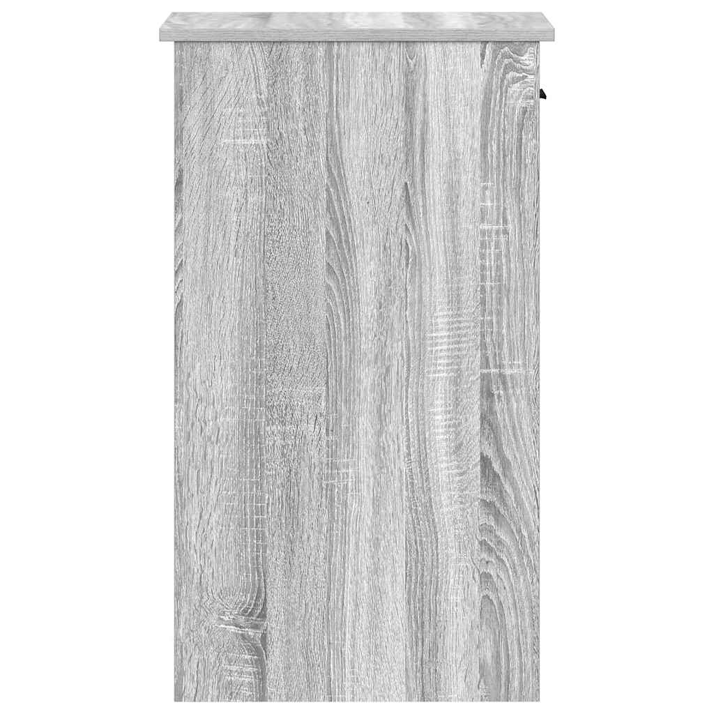 Support de tour d'ordinateur et tiroir sonoma gris 35x45x77 cm Bureaux vidaXL   