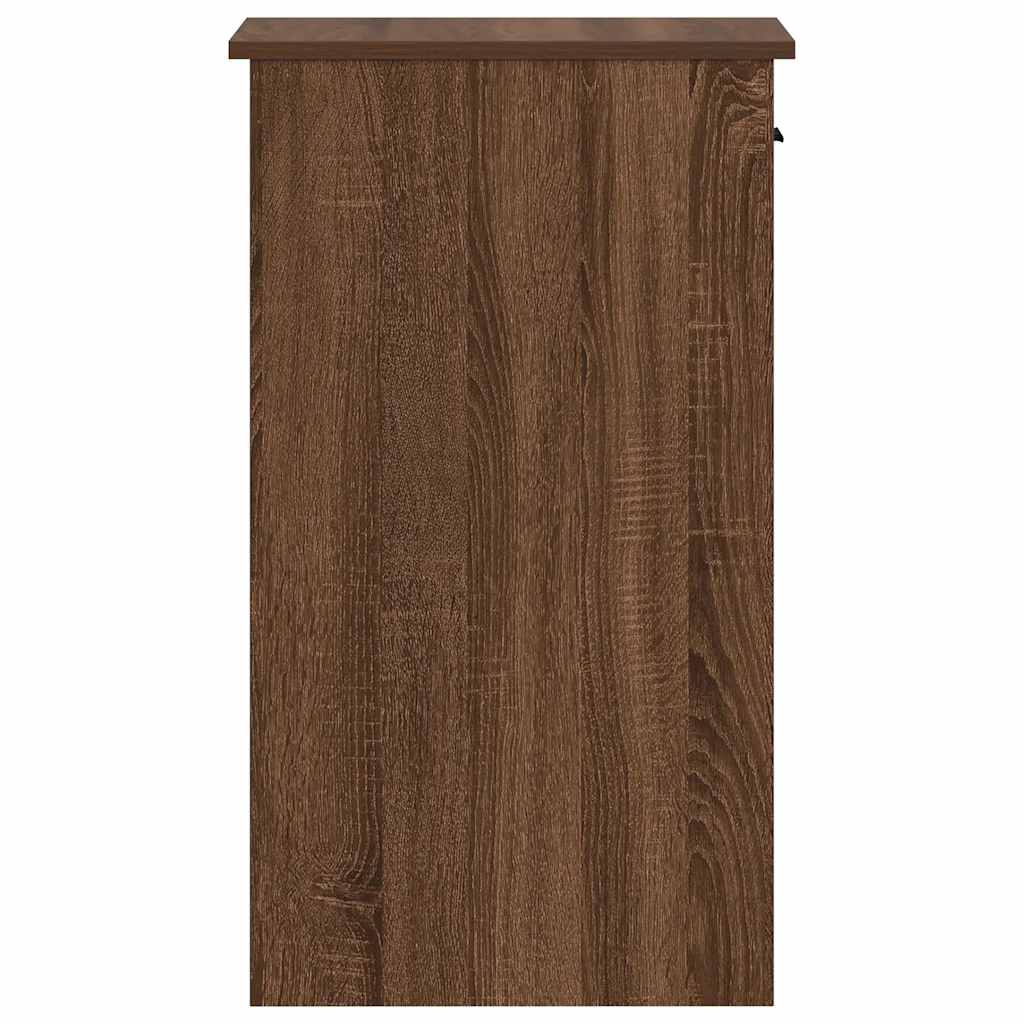 Support de tour d'ordinateur et tiroir chêne marron 35x45x77 cm Bureaux vidaXL   