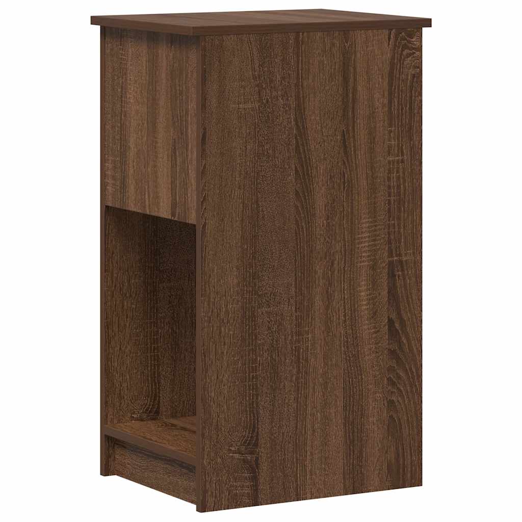 Support de tour d'ordinateur et tiroir chêne marron 35x45x77 cm Bureaux vidaXL   