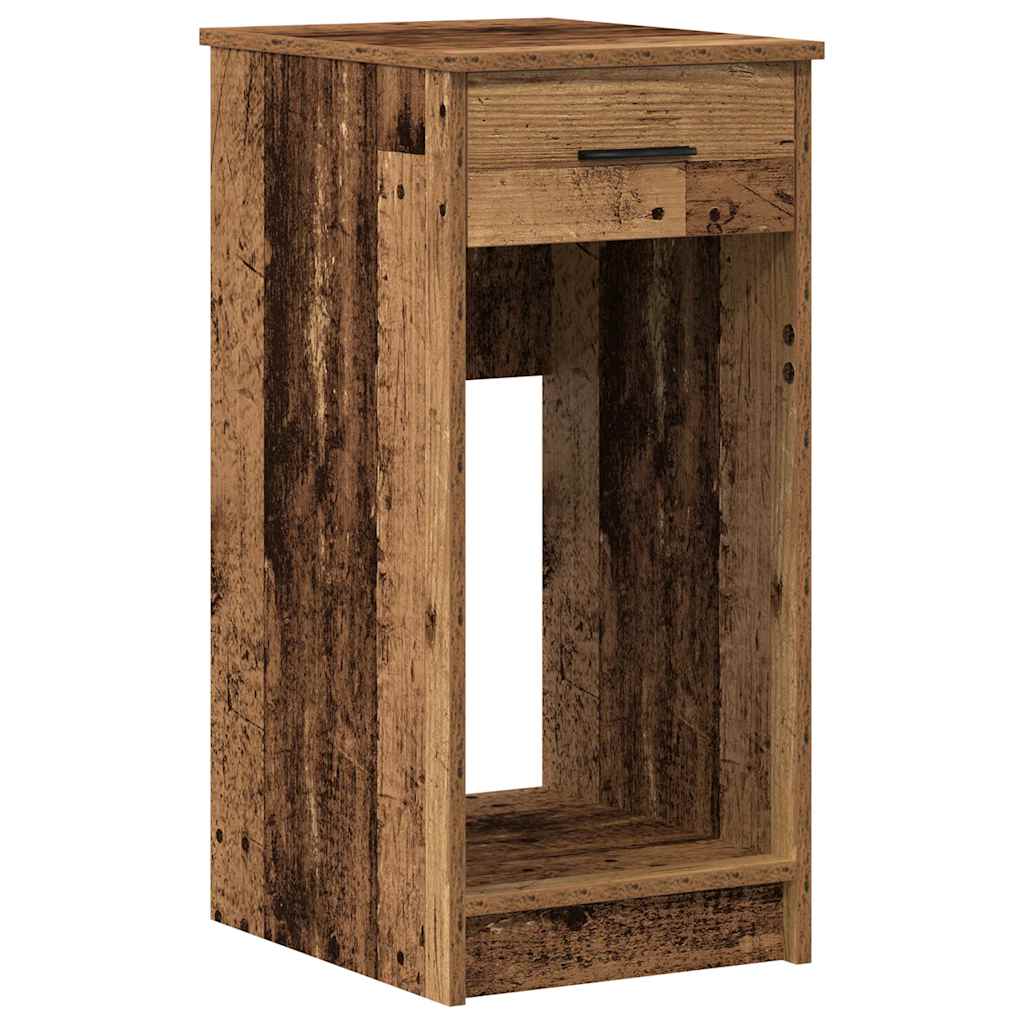 Support de tour d'ordinateur avec tiroir vieux bois 35x45x77 cm Bureaux vidaXL   