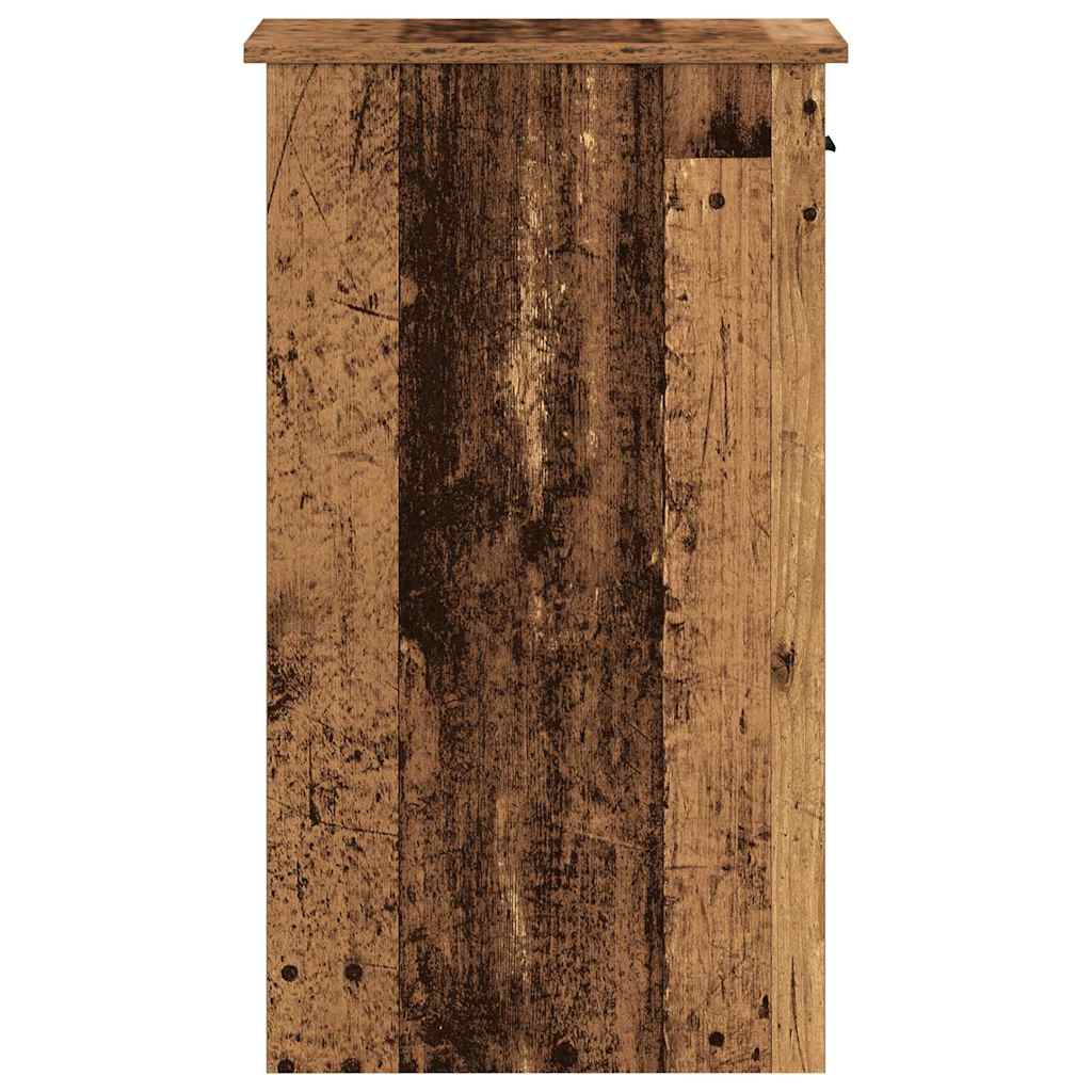 Support de tour d'ordinateur avec tiroir vieux bois 35x45x77 cm Bureaux vidaXL   