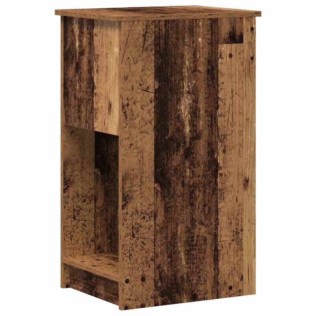 Support de tour d'ordinateur avec tiroir vieux bois 35x45x77 cm Bureaux vidaXL   