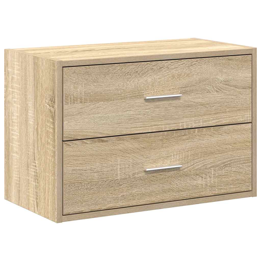 Armoire avec 2 tiroirs chêne sonoma 60x31x40 cm bois ingénierie Commodes vidaXL   