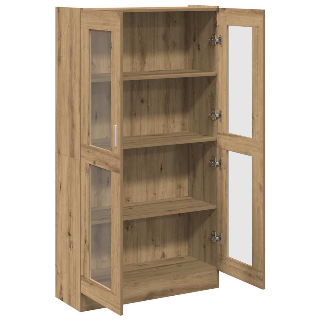 Buffet haut chêne artisanal 82,5x30,5x150 cm bois d'ingénierie Bibliothèques vidaXL