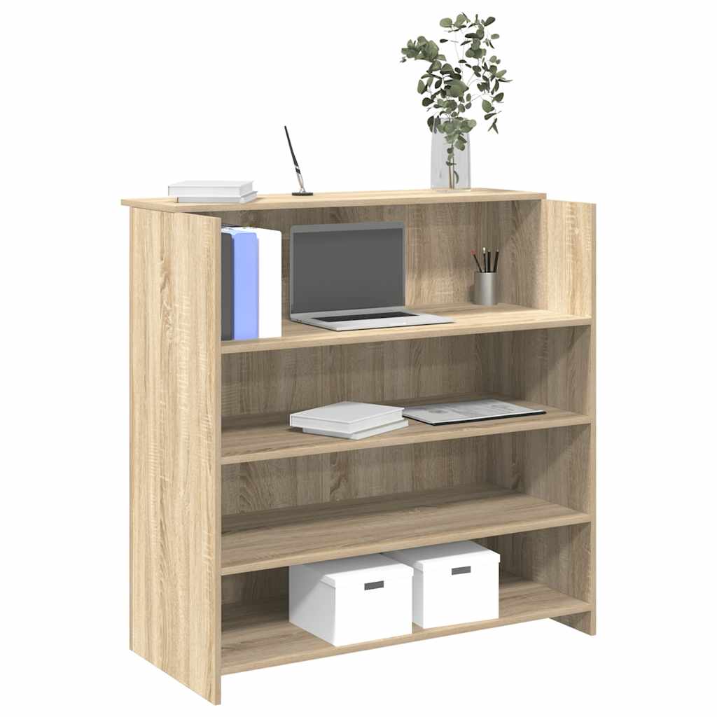 Bureau réception chêne sonoma 100x50x103,5 cm bois d'ingénierie Bureaux vidaXL