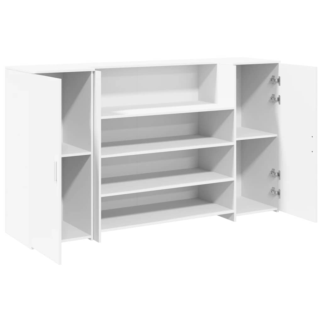 Bureau de réception blanc 180x50x103,5 cm bois d'ingénierie Bureaux vidaXL