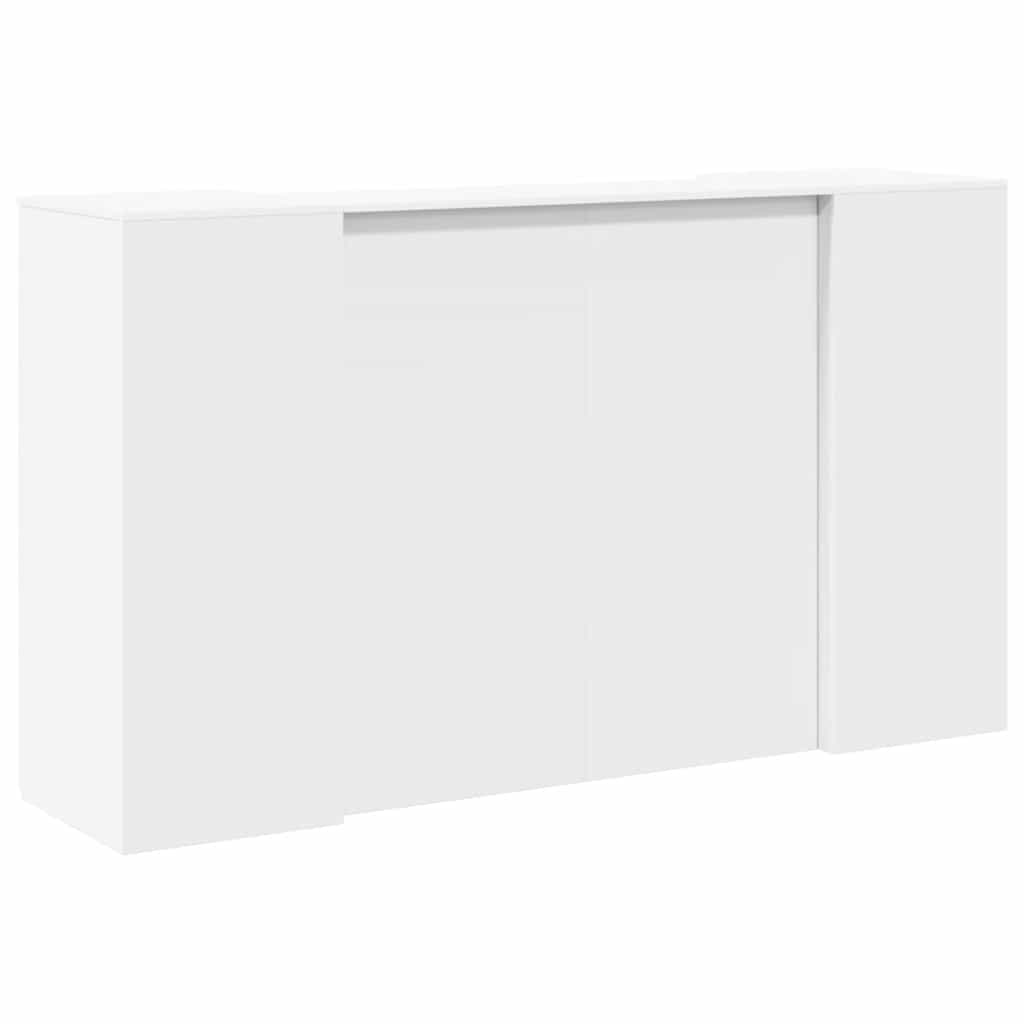 Bureau de réception blanc 180x50x103,5 cm bois d'ingénierie Bureaux vidaXL