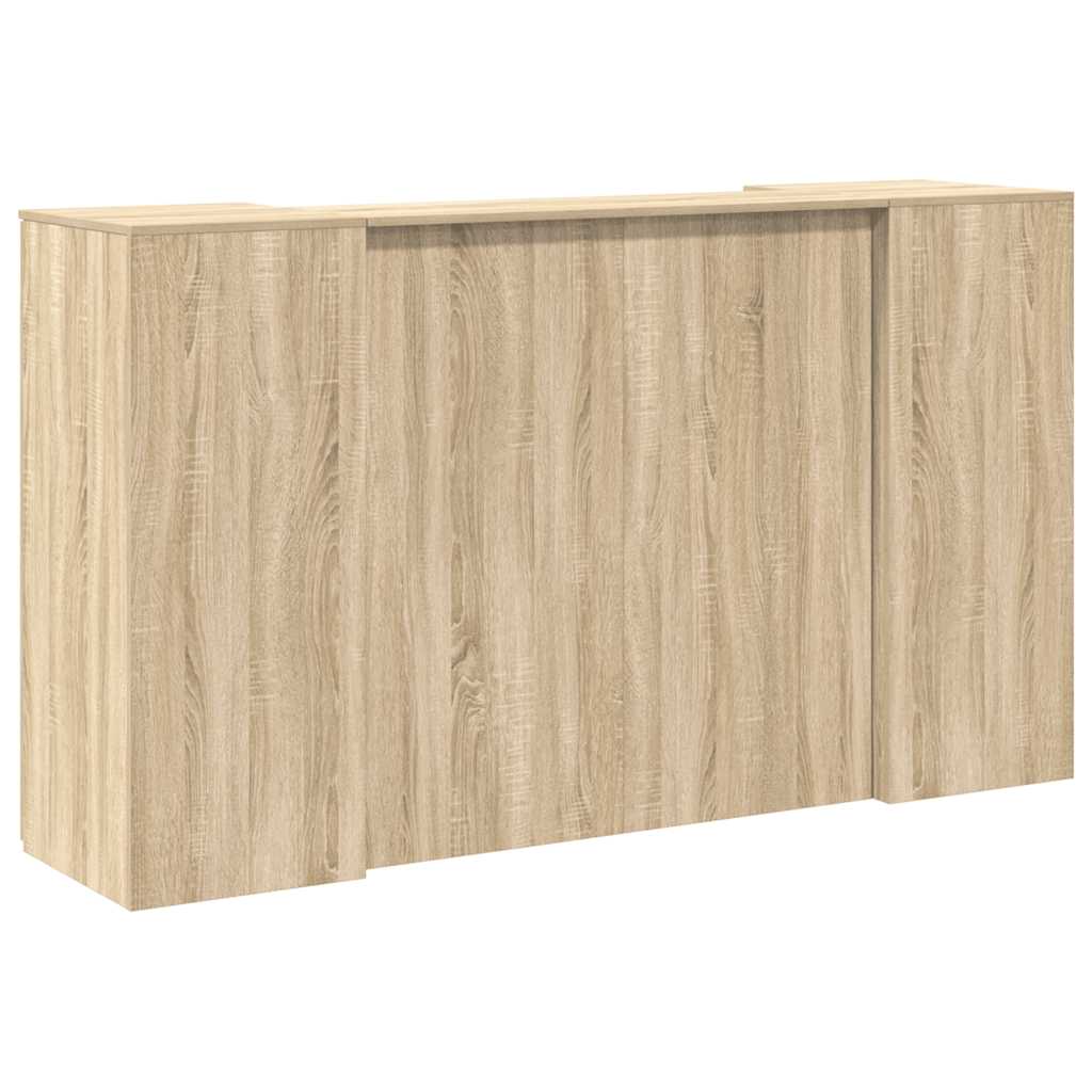 Bureau réception chêne sonoma 180x50x103,5 cm bois d'ingénierie Bureaux vidaXL