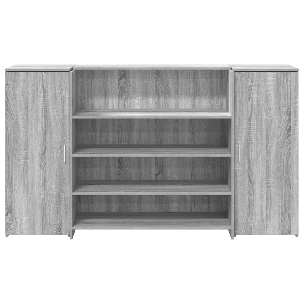 Bureau de réception sonoma gris 180x50x103,5 cm bois ingénierie Bureaux vidaXL