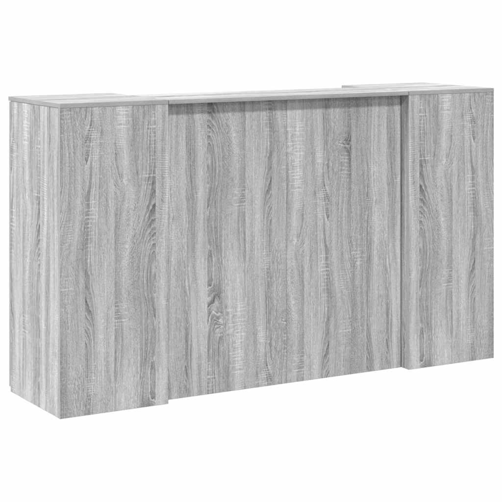 Bureau de réception sonoma gris 180x50x103,5 cm bois ingénierie Bureaux vidaXL