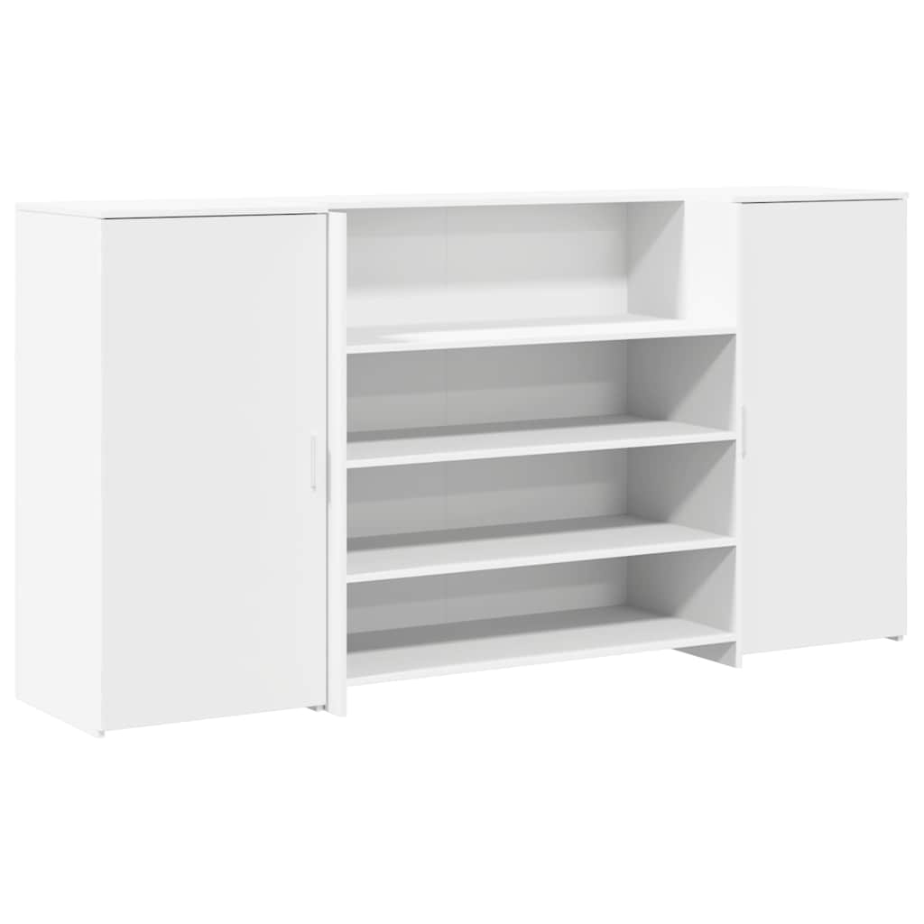 Bureau de réception blanc 200x50x103,5 cm bois d'ingénierie Bureaux vidaXL