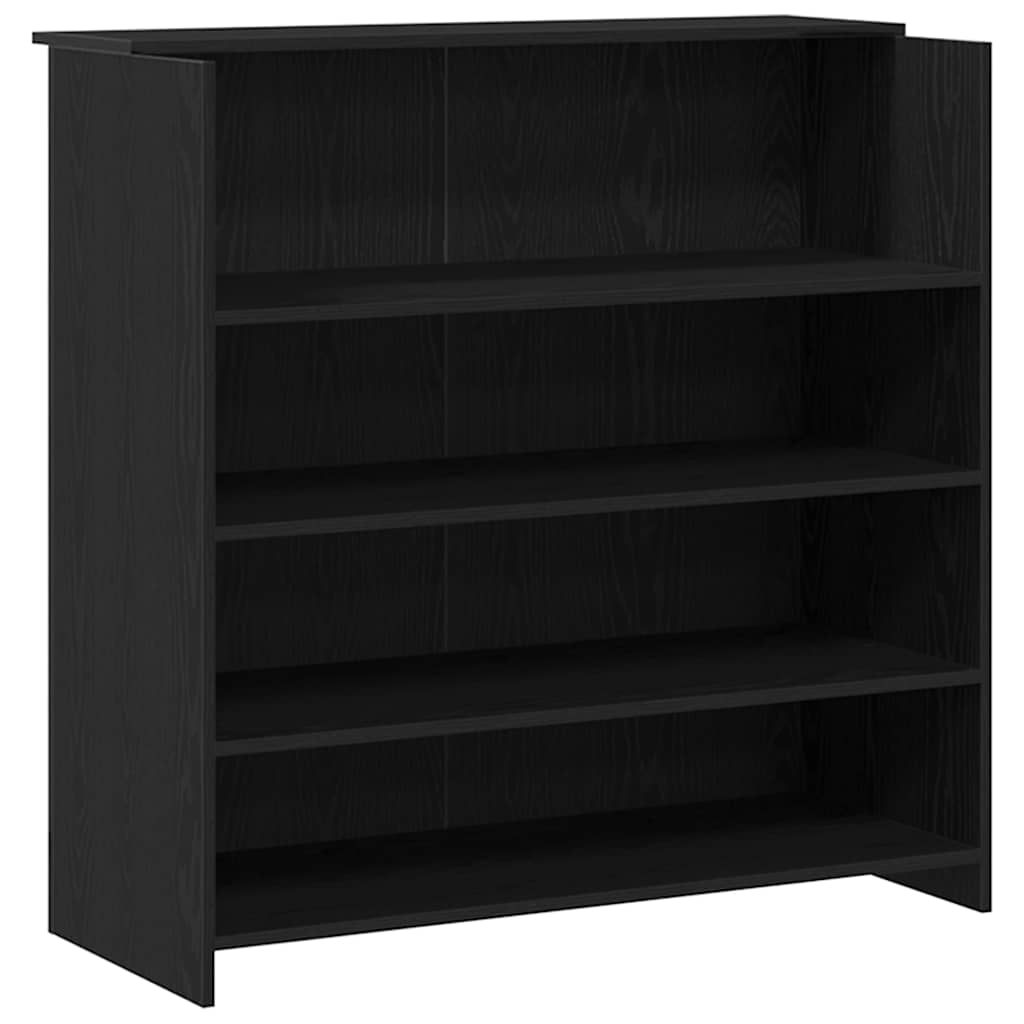 Bureau de réception chêne noir 200x50x103,5cm bois d'ingénierie Bureaux vidaXL