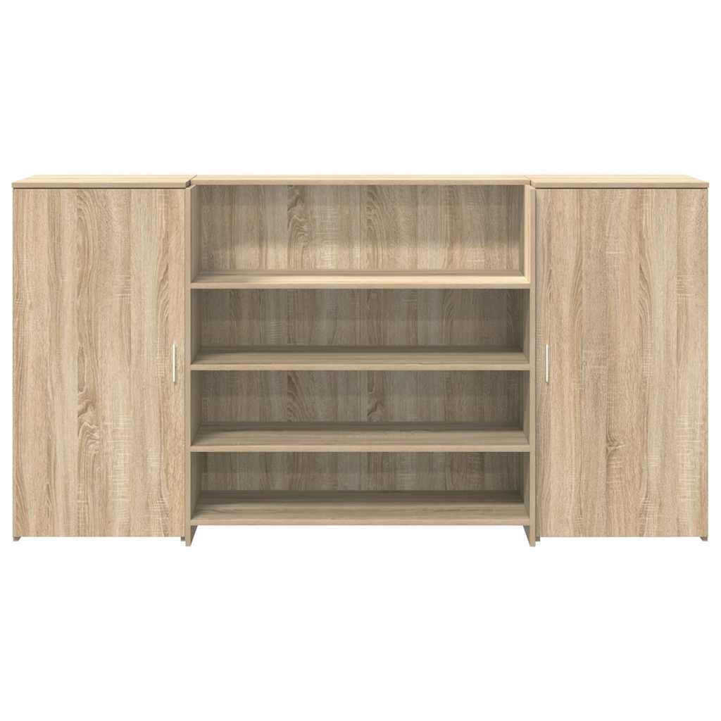 Bureau réception chêne sonoma 200x50x103,5 cm bois d'ingénierie Bureaux vidaXL