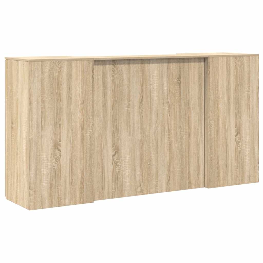 Bureau réception chêne sonoma 200x50x103,5 cm bois d'ingénierie Bureaux vidaXL