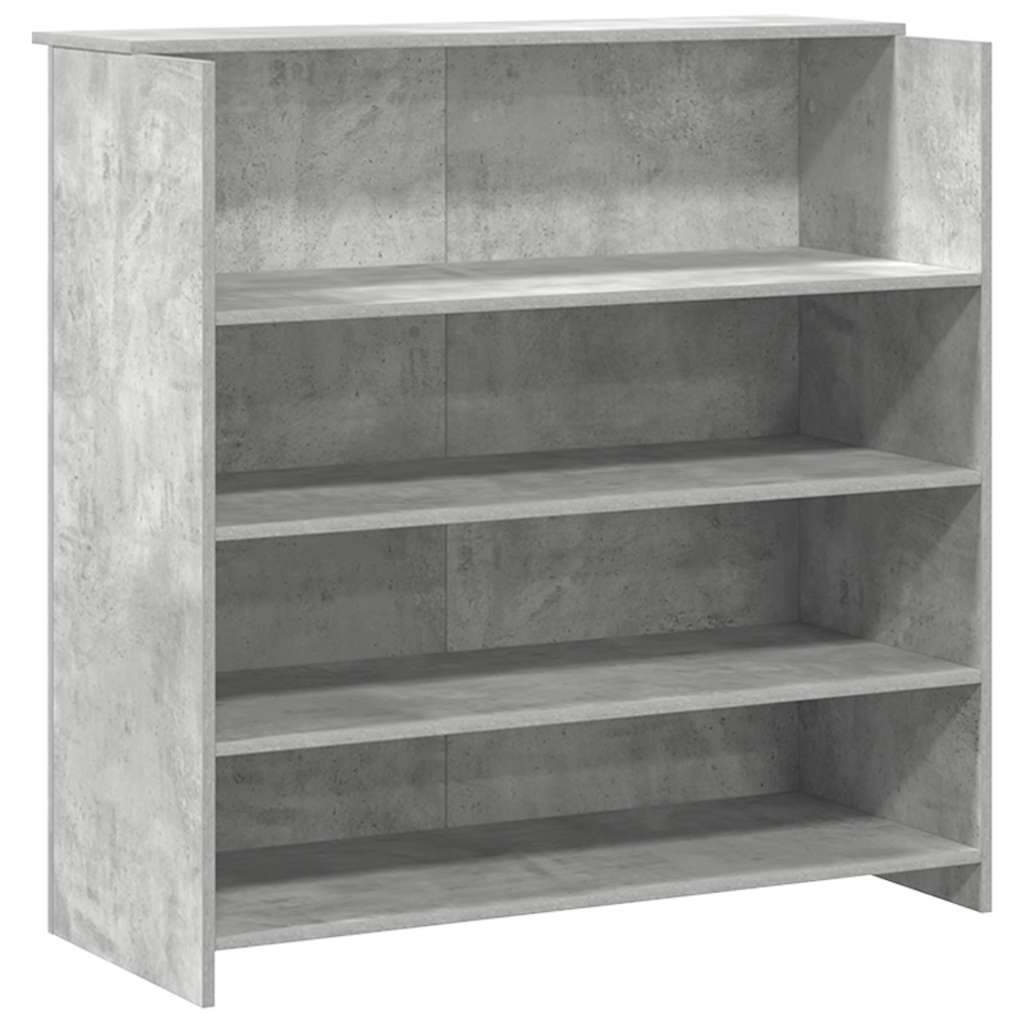 Bureau de réception gris béton 200x50x103,5cm bois d'ingénierie Bureaux vidaXL