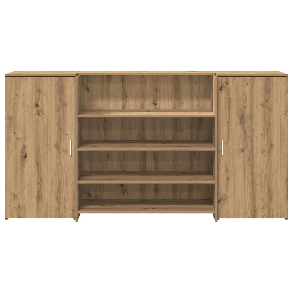 Bureau réception chêne artisanal 200x50x103,5cm bois ingénierie Bureaux vidaXL