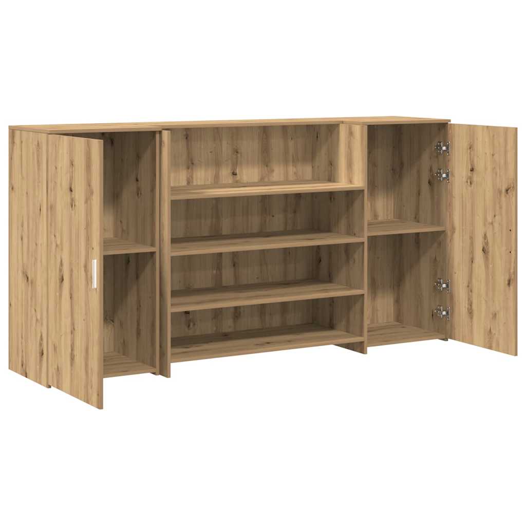 Bureau réception chêne artisanal 200x50x103,5cm bois ingénierie Bureaux vidaXL