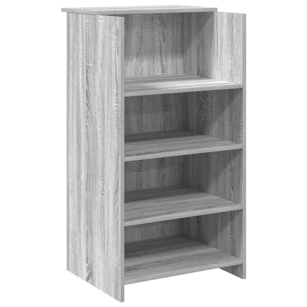 Bureau de réception sonoma gris 135x50x103,5 cm bois ingénierie Bureaux vidaXL